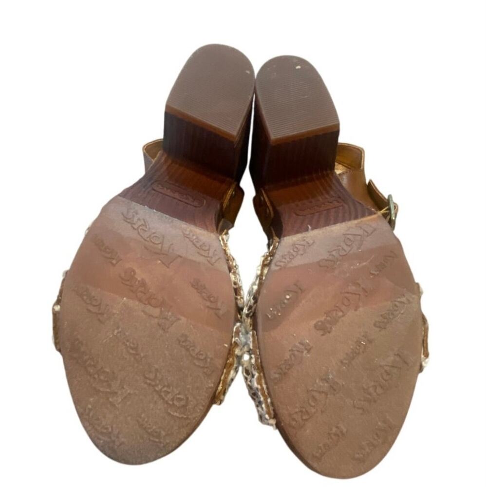 Korks Crochet Block Heel Sandals Women 7
Brown Ankle Strap Boho Shoes - Picture 6 of 8